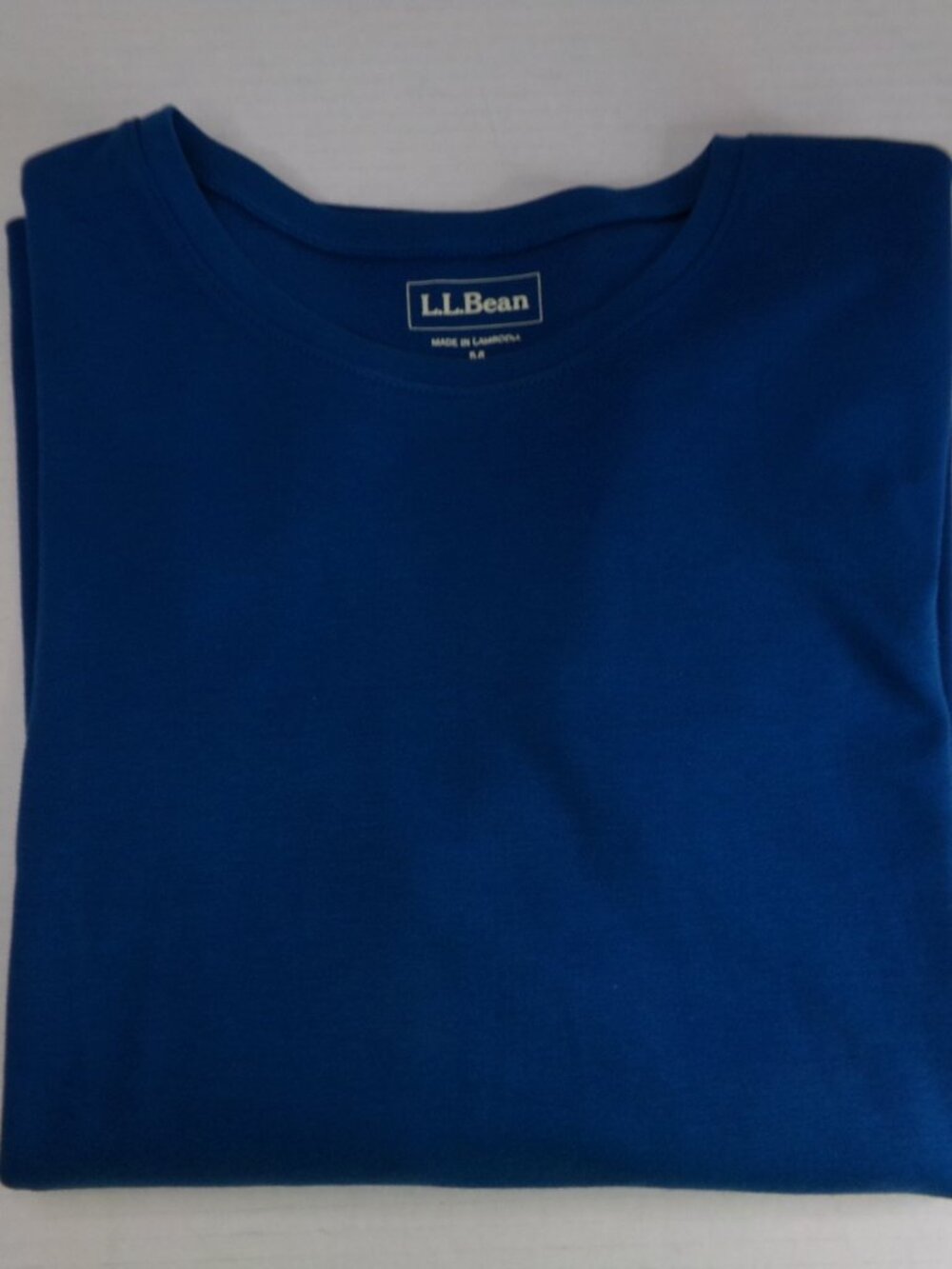 New L L Bean Long Sleeve Tee 100 Cotton Teal Turquoise Medium M